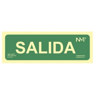 PACK DE 2 SEÑALES "SALIDA" 300X105 PVC VERDE ARCHIVO 2000 6170-06H VE (Espera 4 dias)